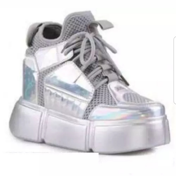 Shoes - Anthony Wang lace up wedge fashion sneakers